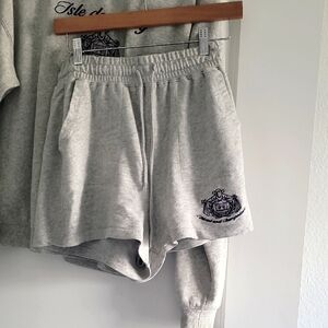 Gray Graphic Shorts
